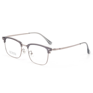 Nouvelles montures de lunettes rectangulaires en alliage ultraléger 9033 pour hommes, monture complète, style professionnel léger - Product Image 2