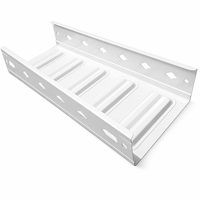 Bac à câbles blanc thermolaqué avec fond à 5 nervures, fabrication directe OEM/ODM, taille et couleur personnalisées, ISO 9001 CE