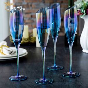 Lot de Coupes <span class=keywords><strong>à</strong></span> <span class=keywords><strong>Champagne</strong></span> de Luxe Personnalisées 180ml 6oz, Flûtes <span class=keywords><strong>à</strong></span> <span class=keywords><strong>Champagne</strong></span> en Cristal Ambré pour Mariage - Product Image 6