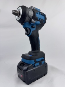 Clé à chocs industrielle sans fil 21V Li-ion sans balais à couple élevé, robuste pour le bricolage, avec <span class=keywords><strong>embout</strong></span> de 4 pouces et 2 batteries - Product Image 3
