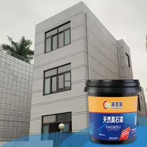 Villa Art Faux Exterior Pintura de piedra natural Recubrimiento líquido acrílico para rociar para exteriores