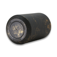 Flacon de parfum OEM fabriqué en Chine Flacons Vaporisateur givré Diffuseur rond Noir mat Flacon de parfum de 100ml