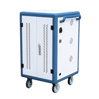 Cadre en alliage d'aluminium 36 voies PAD Double ouverture Porte en fer PC Tablet Charging Trolley for School
