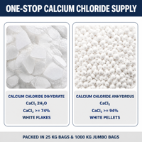 Chlorure de calcium dihydraté en flocons, haute solubilité, qualité industrielle, produit chimique