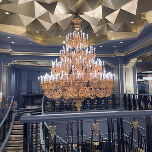 <span class=keywords><strong>Lampadario</strong></span> in Cristallo Europeo di Grandi Dimensioni per Hotel, <span class=keywords><strong>Ingresso</strong></span>, Sala Banchetti, Decorazione Matrimonio - Product Image 6