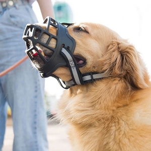 Bozales de cesta transpirables para perros pequeños, medianos y grandes, bozal de plástico para perros, cubierta de boca de perro antimordeduras, ladridos y masticación - Product Image 6