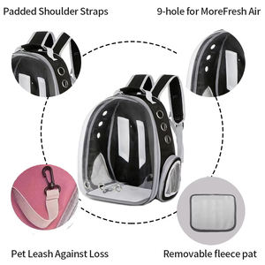Zaino Trasportino Espandibile per Animali Domestici Durevole a Capsula Spaziale con Design Trasparente Approvato dalle Compagnie Aeree - Product Image 2