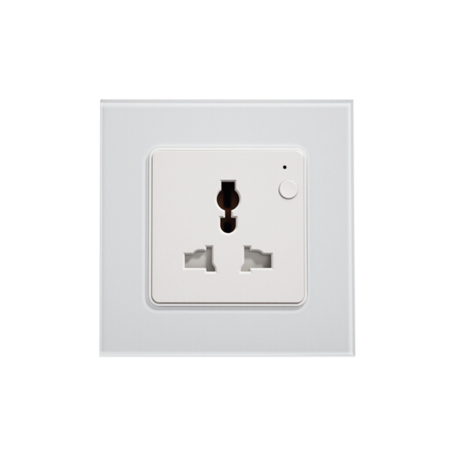 Universal Purpose Tuya Smart Power Socket 16A Outlet WiFi Wireless Remote Control Wall Socket Plug with Voice Control