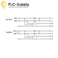 Modulo di Ridondanza Originale in Contact 12-24DC 2866514 TRIO-DIODE