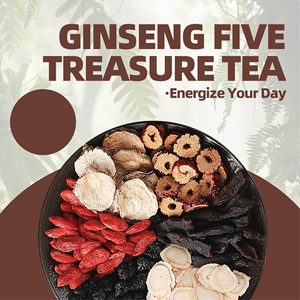 Tisane Personalizzata di Erbe Grezze Miscelate, Bustine di Tè al Ginseng Cinque Tesori Aromatizzato, Tè JPL - Product Image 5