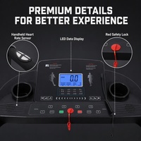 Treadmill Lipat untuk Rumah 1.25~2.5HP 1~14KM/Jam 3 Tingkat Kemiringan Layar LCD Fungsi MP3 Maks 120Kg Mesin Lari Lipat Grosir
