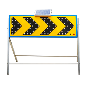 Segnale Direzionale a Freccia Alimentato a Energia Solare, Segnale per Cantieri, Indicatore Lampeggiante per il Traffico - Product Image 3