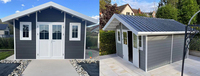 Maison en bois-plastique de jardin personnalisée, villa extérieure, maison mobile, salle d'outils, maison en plastique composite imperméable et résistante à l'humidité, WPC