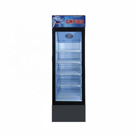 Nouveau réfrigérateur à boissons moderne et économique, refroidisseur d'air, 126 canettes, réfrigérateur vertical commercial en verre, éclairage LED pour magasin