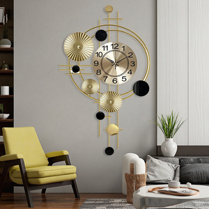 <span class=keywords><strong>Orologio</strong></span> <span class=keywords><strong>da</strong></span> <span class=keywords><strong>Parete</strong></span> in Metallo <span class=keywords><strong>Contemporaneo</strong></span> 78X45CM a Batteria Decorativo per Casa Camera <span class=keywords><strong>da</strong></span> Letto <span class=keywords><strong>Orologio</strong></span> al Quarzo Silenzioso DDP - Product Image 6