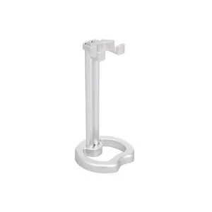 Support de rasage professionnel pour hommes en noir avec rasoir et porte-brosse Support de rasage durable en acier inoxydable - Product Image 1