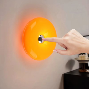 Lámpara de Noche Moderna Minimalista en Forma de Donut, Decoración de Pared con Temática Crema Vintage, Luz Ambiental para Dormitorio, Luz Decorativa - Product Image 4