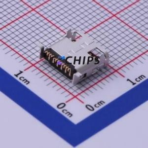 USB112FD-C1013204 USB <b>Connector</b> SMD <b>Connector</b> ( <b>Connector</b> Type: Mini-A )( Gender: Female )( Mounting Type: Horizontal Mount ) - Product Image 2