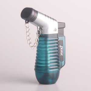 Allume-cigare rechargeable à double jet Allume-cigare transparent visible à chambre à gaz étanche au vent avec <span class=keywords><strong>flamme</strong></span> réglable - Product Image 5