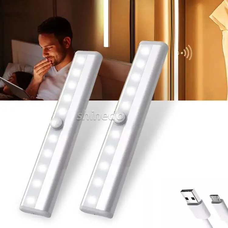 USB Magnetic Wall Motion Sensor Under Led Closet Lights, Touch Sensor led Cabinet Lights