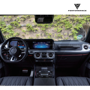 Kit de garnitures intérieures 10 pièces en carbone sec pour tableau de bord, cadre de levier de vitesse, panneau de poignée de porte, pièces automobiles pour Mercedes-Benz Classe G W465 G63 - Product Image 2