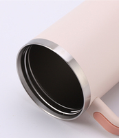 Gobelet isotherme personnalisé Beauchy en acier inoxydable de 40 oz avec poignée en silicone et paille, nouvelle version 2.0, mug de voyage de 40 oz