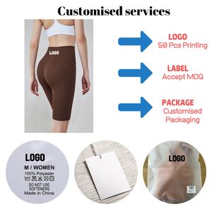 Cao Eo Chống Vi Khuẩn Yoga Biker Quần Short Cho Phụ Nữ Mông Nâng Độ Ẩm Wicking Đào Hip Phù Hợp Cho Tập Luyện Đi Xe Đạp Chạy - Product Image 2