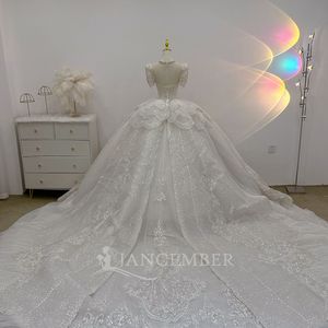 Robe de mariée de style princesse exquise, élégante, avec dos en dentelle, Lsjj59 Jancember - Product Image 5