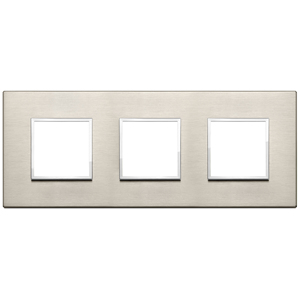แผ่นสวิตช์ติดผนัง รุ่น 6M (2+2+2) Int71 สีบรอนซ์อ่อน ขนาด 24x9.7x1.7 - Product Image 1