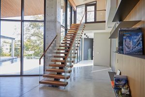 Moderne Indoor Massief Eiken Hout Rechte Trappen Diy Led Licht <span class=keywords><strong>Mono</strong></span> <span class=keywords><strong>Stringer</strong></span> Trap - Product Image 2