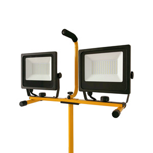 Nouvelle lampe de travail LED extérieure à double tête 60W haute puissance, à intensité variable sans électrode, avec support triangulaire WD-210601 - Product Image 5