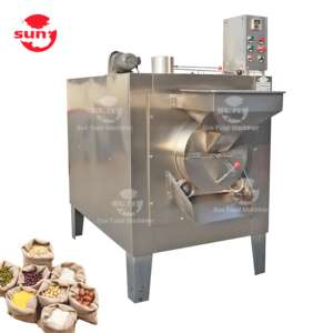 Automatic Gas Macadamia Peanut Almond <strong>Roaster</strong> Sunflower Seeds Sesame <strong>Chestnut</strong> Roasting Machine Barley Small Nut Grain <strong>Roaster</strong> - Product Image 1