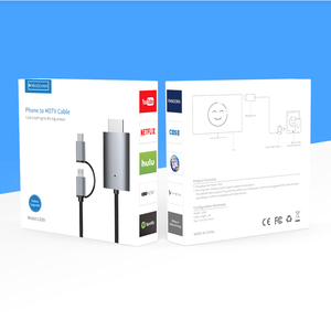 Câble adaptateur haute vitesse Micro USB Type C vers <span class=keywords><strong>HDMI</strong></span> mâle vers mâle pour <span class=keywords><strong>Samsung</strong></span> Galaxy <span class=keywords><strong>S8</strong></span> <span class=keywords><strong>S8</strong></span> + pour le streaming audio et vidéo - Product Image 6