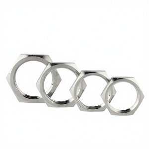 Tuerca Hexagonal Delgada de Acero Inoxidable, Plateada en Zinc, Pulida, con Rosca Métrica a la Derecha - Product Image 2