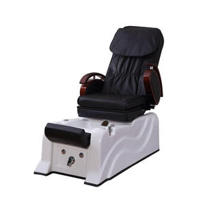 Electric European Style Luxury Multifunctional Glass Pedicure <b>Chair</b> with Massage Back Lift Customizable Color & Logo - Product Image 6