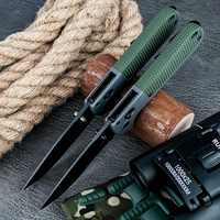 Couteau de poche de survie BM 430BK avec clip de ceinture, couteau pliant pour la randonnée en plein air, le camping, outil EDC