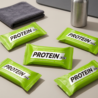 Matcha Protein Bar Mini Square Rendah Karbohidrat Camilan Energi Teh Hijau Nutrisi Kebugaran