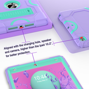 Funda <span class=keywords><strong>de</strong></span> tableta para niños a prueba <span class=keywords><strong>de</strong></span> golpes ecológica <span class=keywords><strong>de</strong></span> alta calidad para iPad 10,2 pulgadas 7/8/9th Gen Cover para niñas - Product Image 5