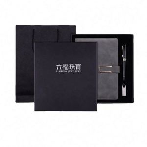 Wholesale Corporate Leather Notebook Gift Sets With Pen Customizable Luxury A5 Diary Stationery <b>Note</b> <b>Book</b> Gift Box for Men - Product Image 5