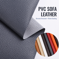 Tissu en cuir PVC durable, cuir synthétique tissé pour les housses de canapé et les matériaux de rembourrage