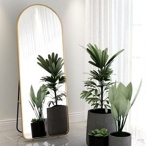 Bon prix Vente directe en usine <span class=keywords><strong>Miroir</strong></span> arqué moderne et élégant <span class=keywords><strong>Grand</strong></span> <span class=keywords><strong>miroir</strong></span> sur pied en <span class=keywords><strong>métal</strong></span> pleine longueur <span class=keywords><strong>Miroir</strong></span> à cadre en aluminium - Product Image 3