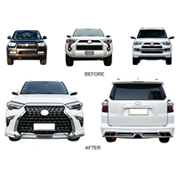 Kit de carrosserie avec phares LED pour Toyota 4Runner 2010-2020, style Lexus, pare-chocs avant, calandre, ensemble de conversion complet