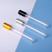 Flacon de parfum rechargeable en verre transparent SUMEEAR, mini flacons avec bouchon à vis, 10 ml, flacons d'échantillons d'huiles essentielles