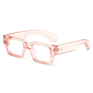 Nouvelles <span class=keywords><strong>lunettes</strong></span> anti-lumière bleue rectangulaires à monture épaisse pour femmes <span class=keywords><strong>2023</strong></span>, style coréen, pour verres de prescription - Product Image 4