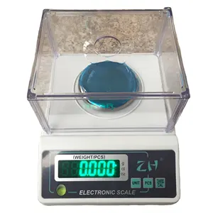 Báscula Digital de alta precisión para laboratorio, balanza electrónica de precisión con escudo de viento, 0,01g, 0.001g, LED, LCD, OEM