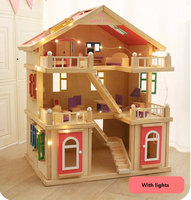 Maison de poupée en bois à trois étages pour filles, à construire soi-même, pour enfants de 2 à 13 ans, avec 20 petits meubles – Vente en gros
