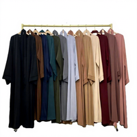 Nouvelle Robe Abaya Islamique Moderne pour Femme, Couleur Unie, Élégante et Décontractée, Collection Printemps-Été 2026 – Vente en Gros