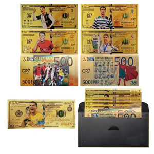Ensemble de billets de banque en feuille <span class=keywords><strong>d</strong></span>'<span class=keywords><strong>or</strong></span> CR7 Football Star - Collection de 8 pièces avec boîte de luxe pour souvenir de fan et collection <span class=keywords><strong>d</strong></span>'<span class=keywords><strong>investissement</strong></span> - Product Image 6