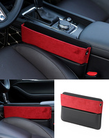 Boîte de rangement de luxe en suède pour voiture, organisateur multifonctionnel pour l'espace entre les sièges, étui de rangement en gros