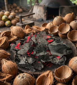 Carbón de coco de alta calidad diseñado para una eficiencia de combustión constante y procesamiento industrial del carbono. - Product Image 1